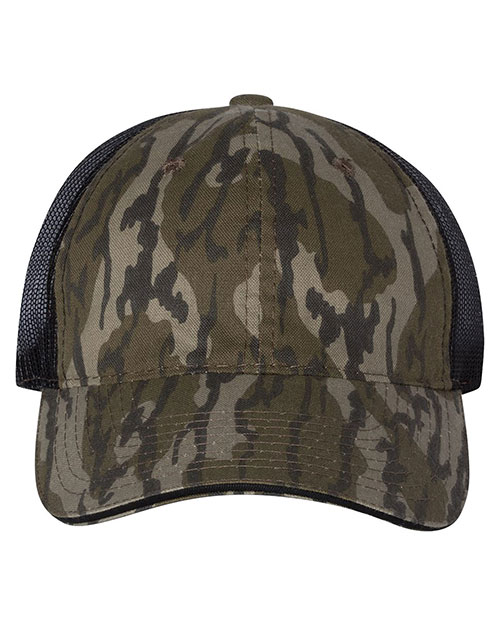 Outdoor Cap CGWM301 Washed Brushed Mesh-Back Camo Cap