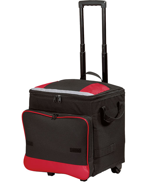 Port Authority BG119  Rolling Cooler Red at bigntallapparel