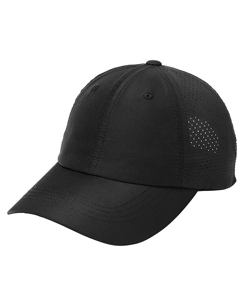 Port Authority C821  Perforated Cap Black at bigntallapparel