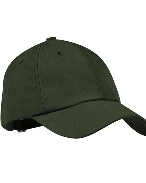 Port Authority Signature C850  Sueded Cap Olive at bigntallapparel