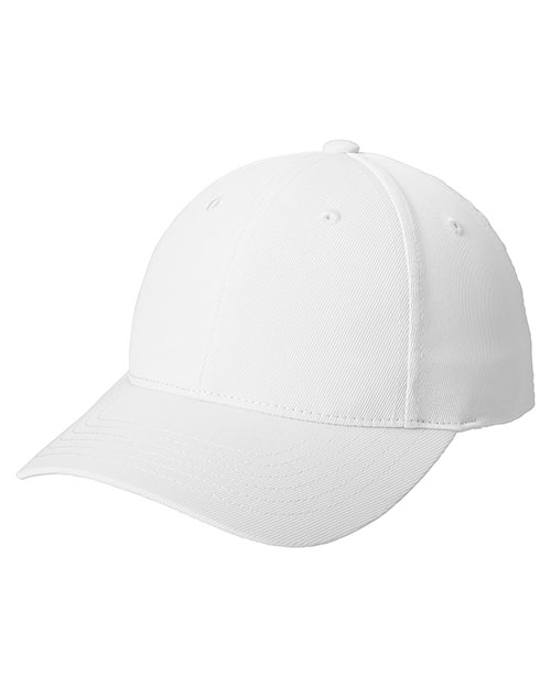 Port Authority C868  Nylon Twill Performance Cap White at bigntallapparel