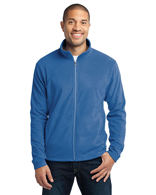 Port Authority F223 Men Microfleece Jacket Light Royal at bigntallapparel