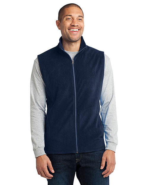 Port Authority F226 Men Microfleece Vest True Navy at bigntallapparel