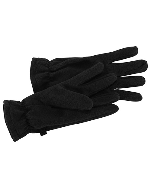 Port Authority GL01  Fleece Gloves Black at bigntallapparel