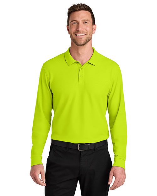 Port Authority K200LS ® Wearever Signature Pique Long Sleeve Polo