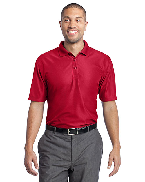 Port Authority K512 Men Performance Vertical Pique Polo Classic Red at bigntallapparel