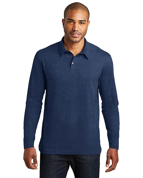  Port Authority Long Sleeve Meridian Cotton Blend Polo. K577LS