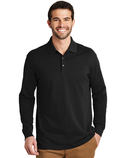 Port Authority EZCotton Long Sleeve Polo. K8000LS