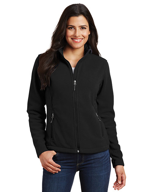Port Authority L217 Women Value Fleece Jacket Black at bigntallapparel