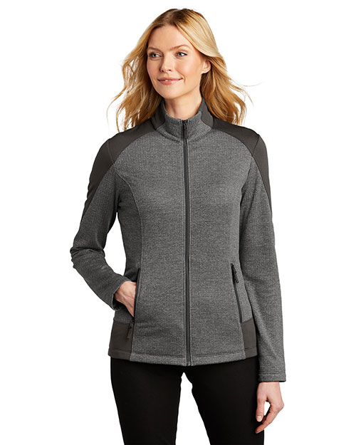 Port Authority Ladies Grid Fleece Jacket. L239