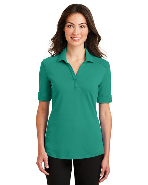 Port Authority Ladies Silk Touch Interlock Performance Polo. L5200