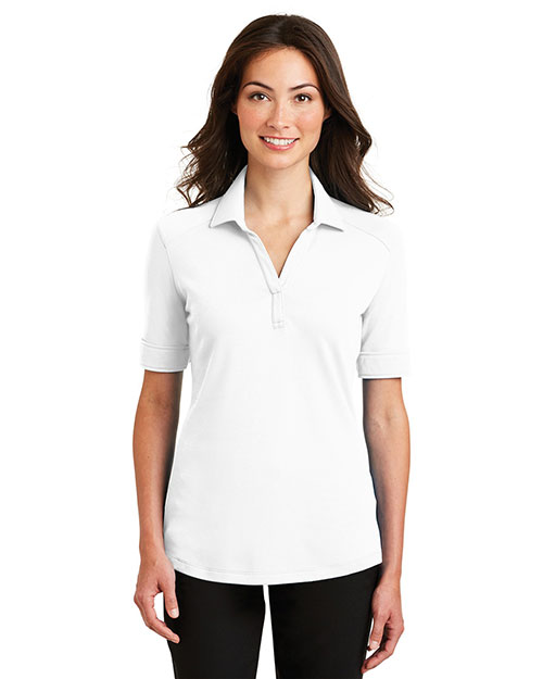 Port Authority Ladies Silk Touch Interlock Performance Polo. L5200