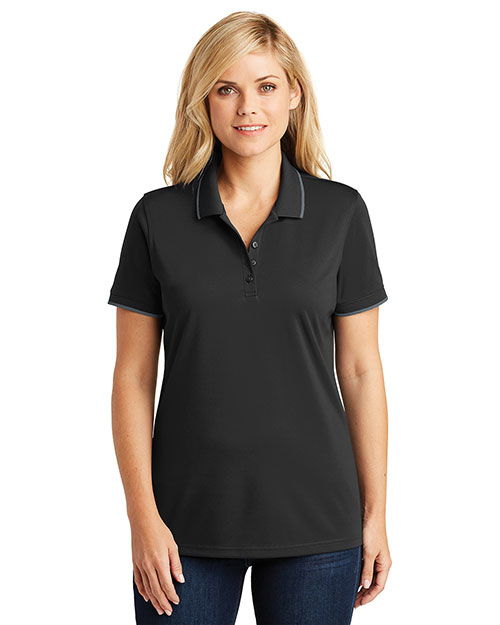 Port Authority Ladies Dry Zone UV Micro-Mesh Tipped Polo. LK111