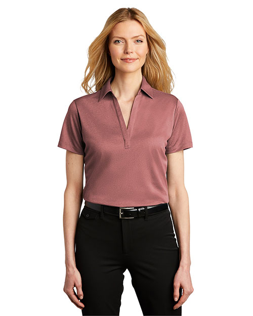 Port Authority Ladies Heathered Silk Touch Performance Polo. LK542