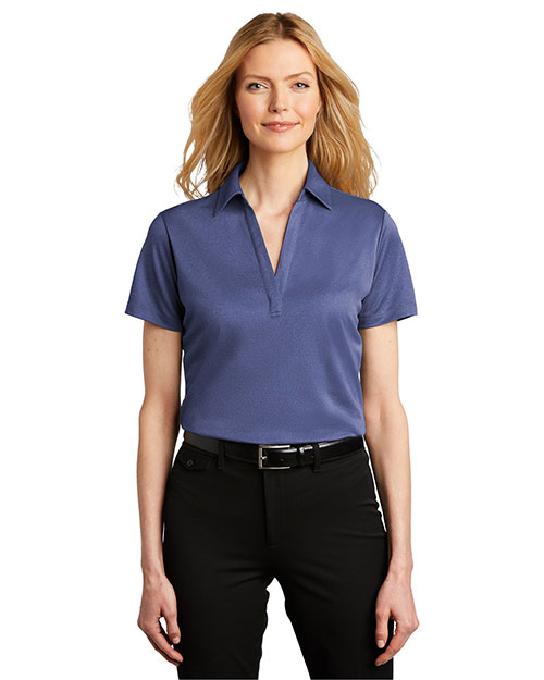 Port Authority Ladies Heathered Silk Touch Performance Polo. LK542