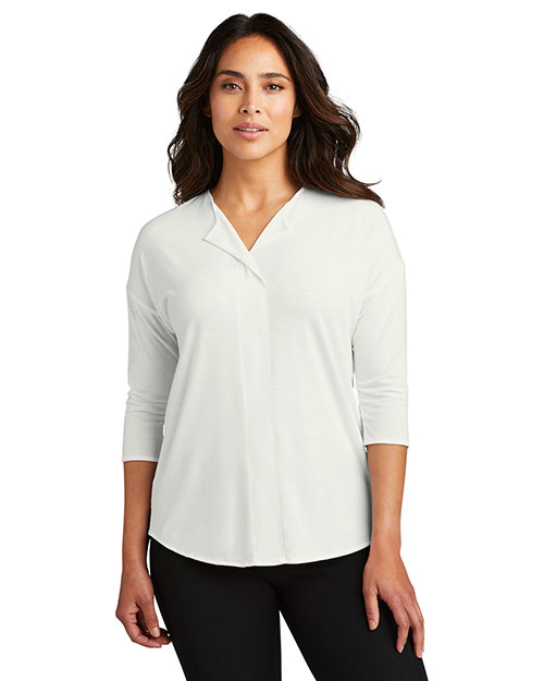 Port Authority Ladies Concept 3/4-Sleeve Soft Split Neck Top. LK5433