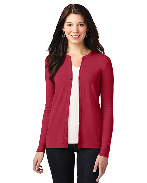 Port Authority LM1008 Ladies Concept Stretch Button-Front Cardigan