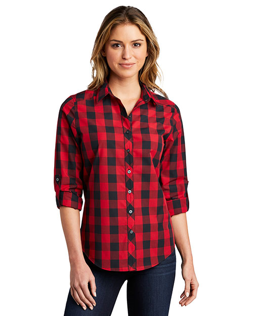 Port Authority Ladies Everyday Plaid Shirt. LW670