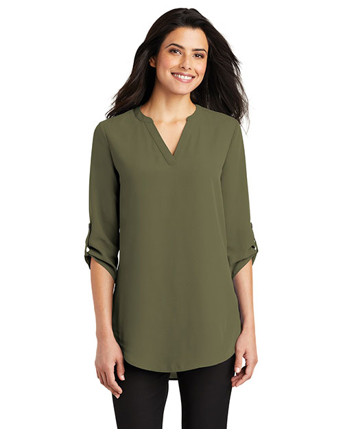 Port Authority Ladies 3/4-Sleeve Tunic Blouse. LW701