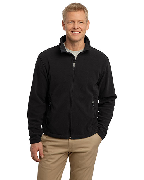 Port Authority TLF217 Men Tall Value Fleece Jacket Black at bigntallapparel