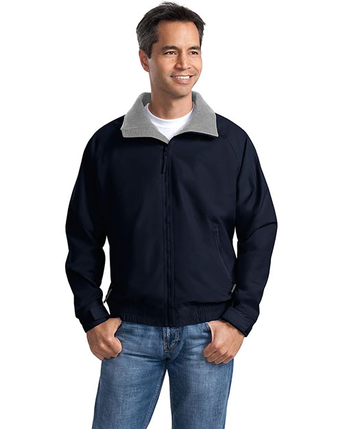Port Authority TLJP54 Men Tall Competitor? Jacket Tr Nvy/Gry Hea at bigntallapparel