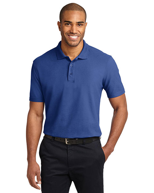 Port Authority TLK510 Men Tall Stainresistant Polo Royal at bigntallapparel