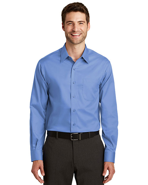 Port Authority TLS638 Men Tall Long Sleeve Noniron Twill Shirt Ultramarine at bigntallapparel