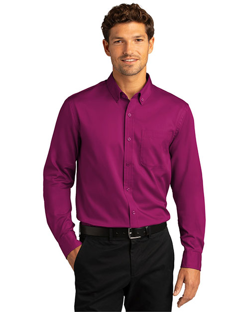 Port Authority Long Sleeve SuperPro React Twill Shirt. W808