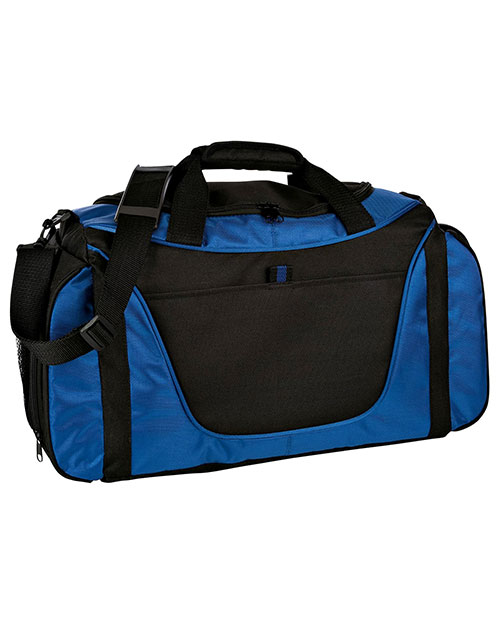 Port & Company BG1050  New   Twotone Medium Duffel Royal/Black at bigntallapparel