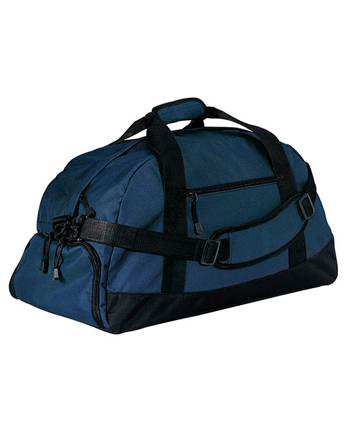 Port & Company BG980  Basic Large Duffel Navy at bigntallapparel