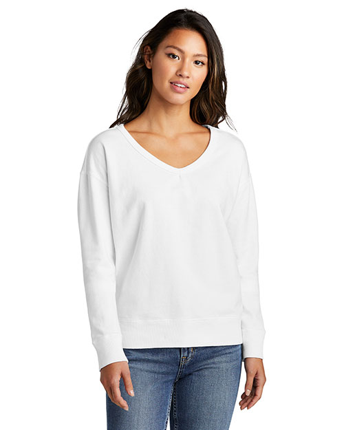 Port & Company Ladies Beach Wash Garment-Dyed V-Neck Sweatshirt LPC098V