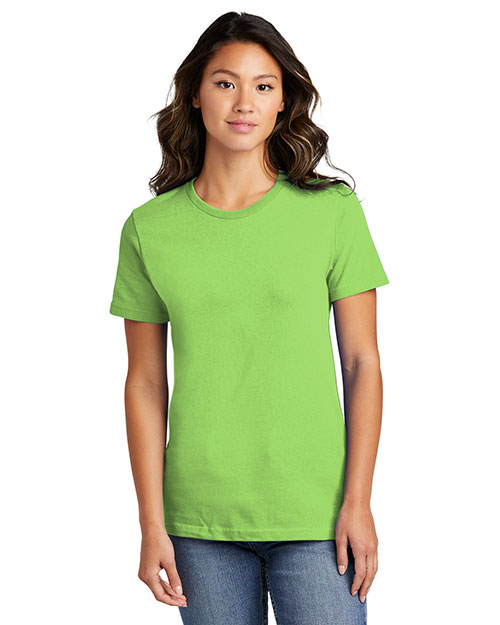 Port & Company LPC150 Women Essential Ring Spun Cotton Tshirt Lime at bigntallapparel
