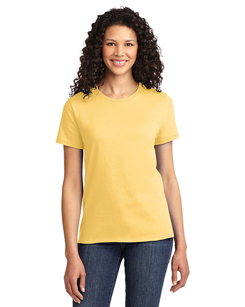 Port & Company LPC61 Women Essential T-Shirt Daffodil Yellow at bigntallapparel