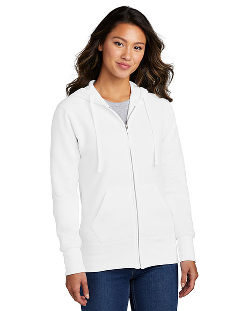 Port & Company Ladies Core Fleece Full-Zip Hooded Sweatshirt. LPC78ZH