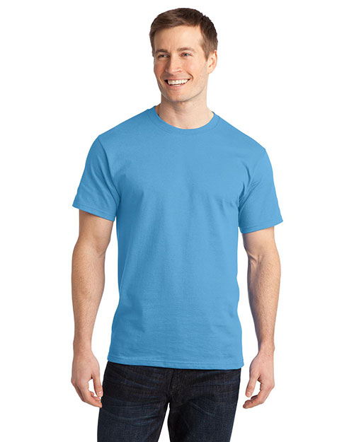Port & Company PC150 Men Essential Ring Spun Cotton Tshirt Aquatic Blue at bigntallapparel