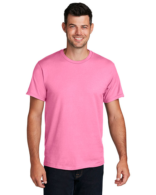 Port & Company PC150 Men Essential Ring Spun Cotton Tshirt Candy Pink at bigntallapparel