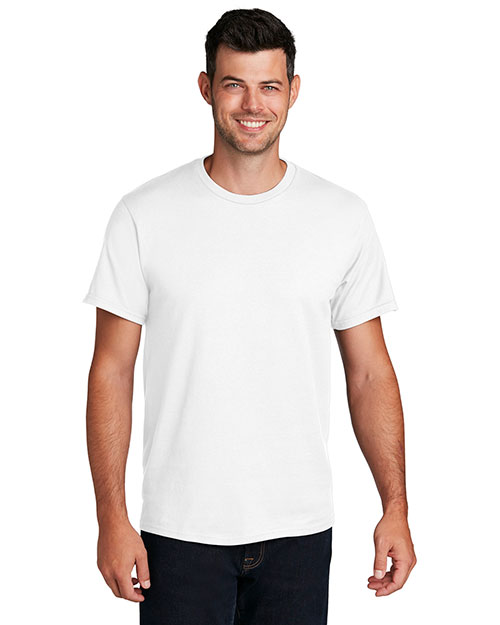Port & Company PC150 Men Essential Ring Spun Cotton Tshirt White at bigntallapparel