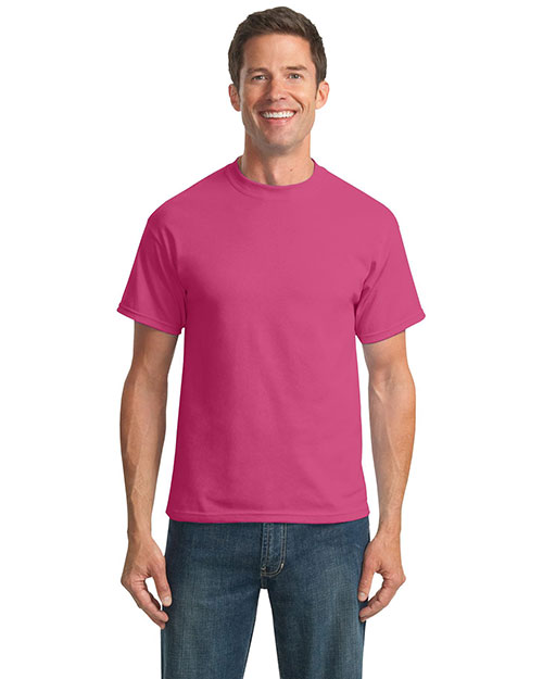 Port & Company PC55T Men Tall 50/50 Cotton/Poly Tshirts Sangria at bigntallapparel