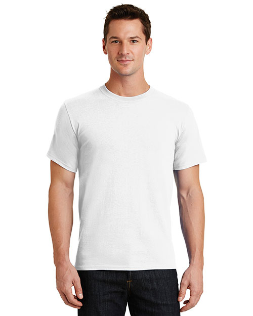 Port & Company PC61 Men 100% Cotton Essential T Shirt White at bigntallapparel