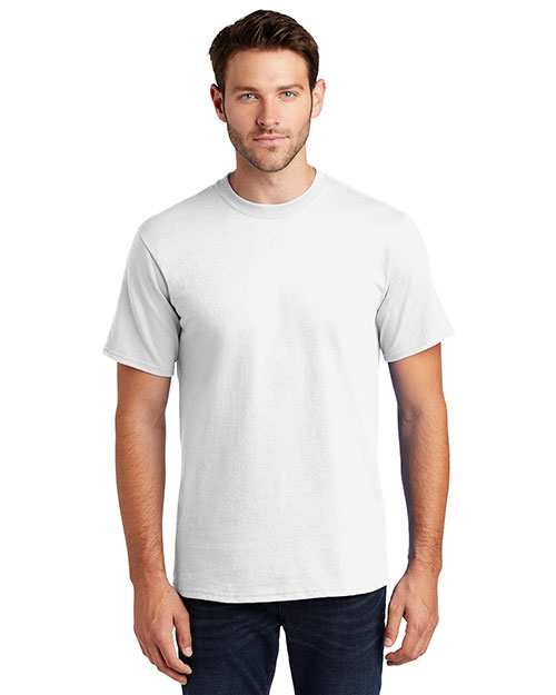 Port & Company PC61T Men 100% Cotton Essential T Shirt White at bigntallapparel