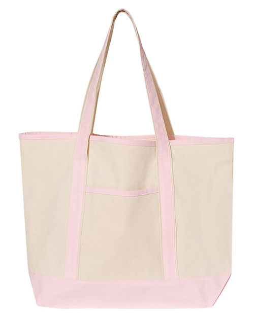 Q-Tees Q1500 34.6L Large Canvas Deluxe Tote