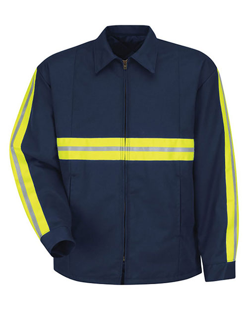 Red Kap JT50ENL Enhanced Visibility Perma-Lined Panel Jacket - Long Sizes