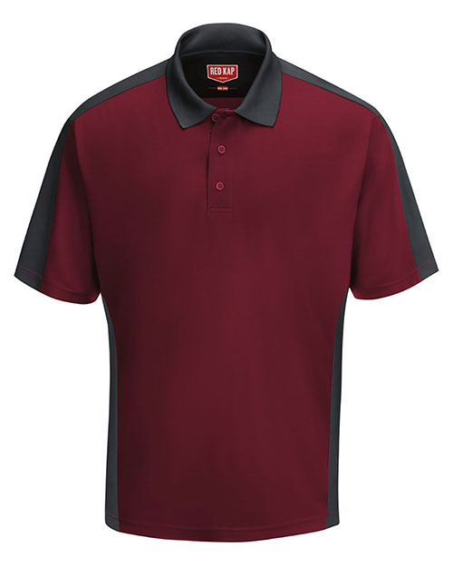 Red Kap SK54  Short Sleeve Performance Knit Two Tone Polo