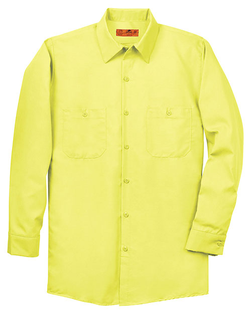 Cornerstone SP14 Men  Long Sleeve Industrial Work Shirt Yellow at bigntallapparel
