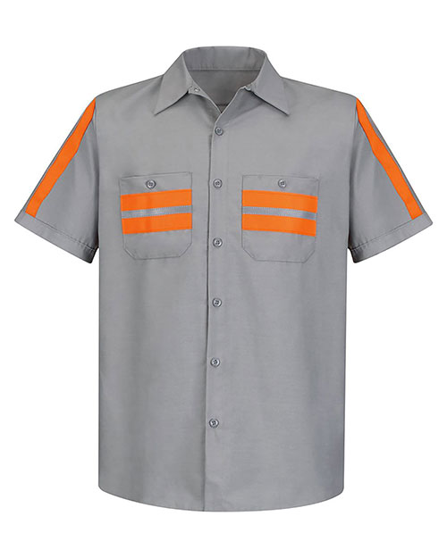 Red Kap SP24EL  Enhanced Visibility Industrial Work Shirt Long Sizes