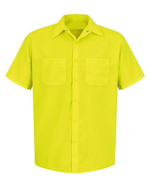 Red Kap SS24L Enhanced Visibility Short Sleeve Work Shirt Tall Sizes