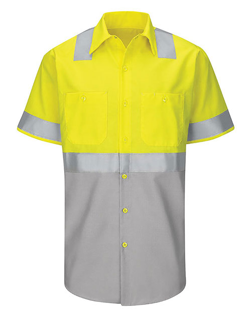 Red Kap SY24L Enhanced & Hi-Visibility Work Shirt - Long Sizes