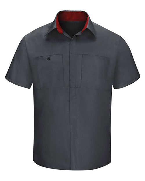 Red Kap SY42L Performance Plus Short Sleeve Shop Shirt with Oilblok Technology - Long Sizes