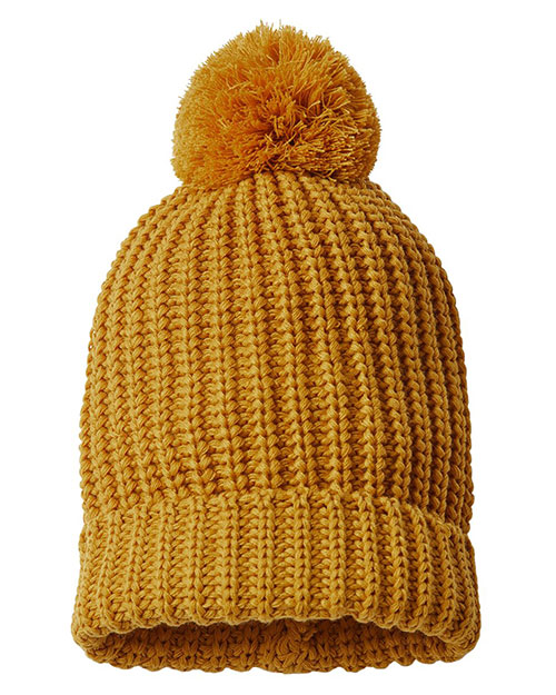 Richardson 143R Chunky Cable with Cuff & Pom Beanie