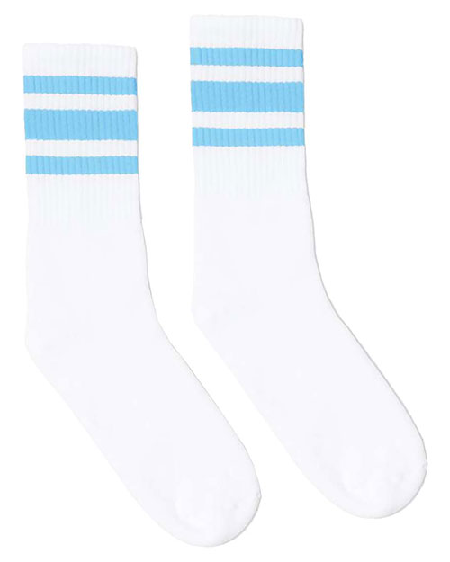 SOCCO SC100 USA-Made Striped Crew Socks